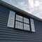 Ekena Millwork Rustic Two Equal Louver Riverwood Faux Wood Shutters (Per Pair), Primed Tan, 18"W x 76"H SHULV18X76RWPR - alternate 3